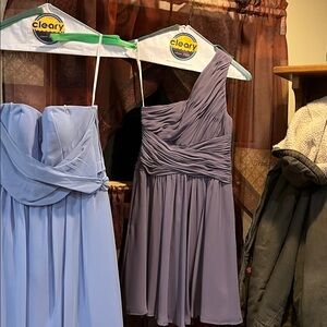 Elegant One-Shoulder Purple Dress